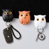 Owl Magnetic Hook Refrigerator Door Mounted Entrance Key Storage Hook Hallway Wall Strong and Traceless Adhesive Hook