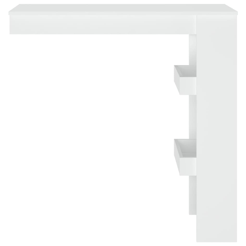 Wall Mounted Bar Table White 102 x 45 x 103.5 cm Engineered Wood