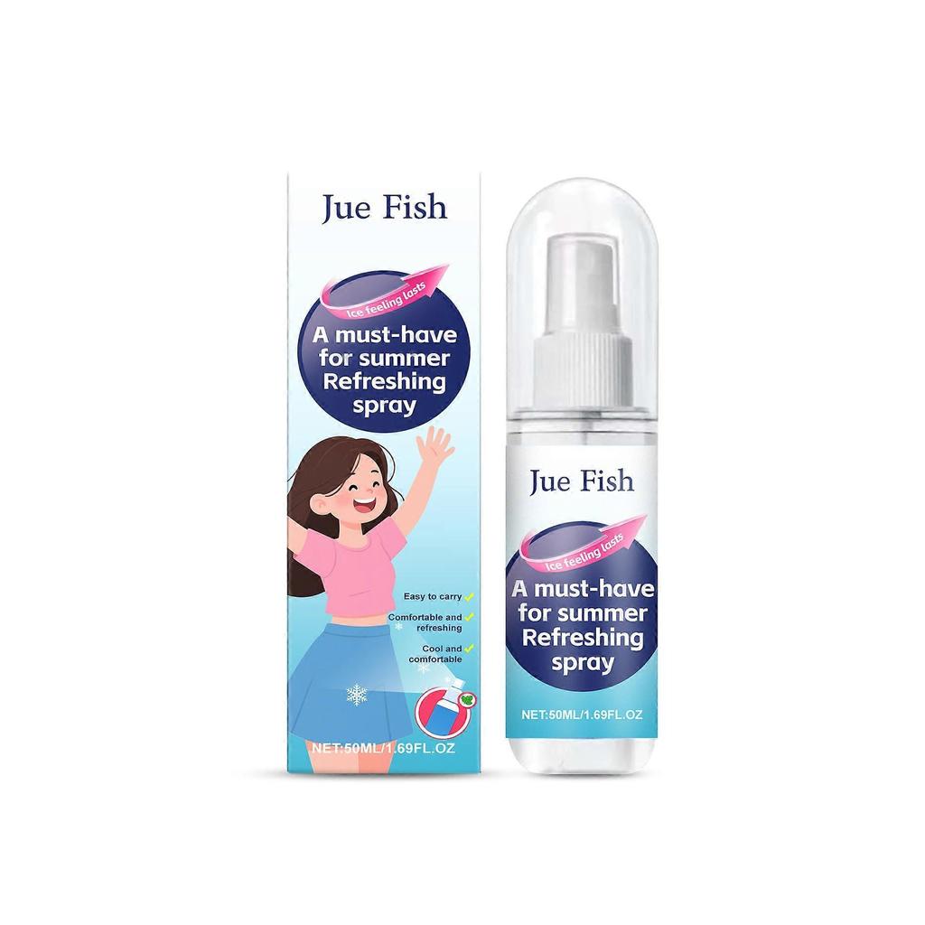 Jue Fish Summer Cooling Spray Portable Outdoor Cooling, Refreshing And Comfortable, Non-Greasy Daily Care Spray