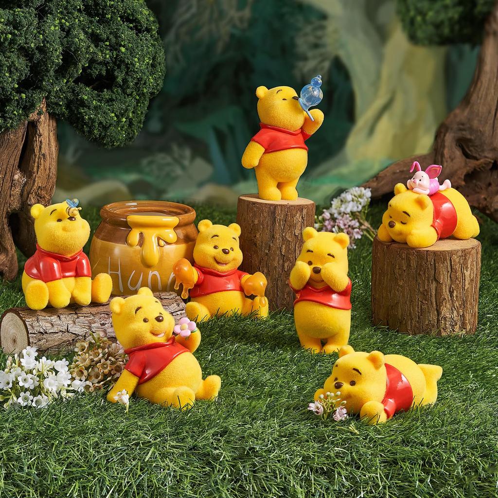 TOP TOY Disney Winnie the Pooh Happy Every Day Series [Assorted Box of 6] Gachapon Blind Box Figures Soft Vinyl PVC Premium Toy Birthday Present