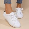 Leisure Flat Shoes Spring/Summer/Autumn New Fashion Round Headed Lace Up Large Size Sports Shoes for Women