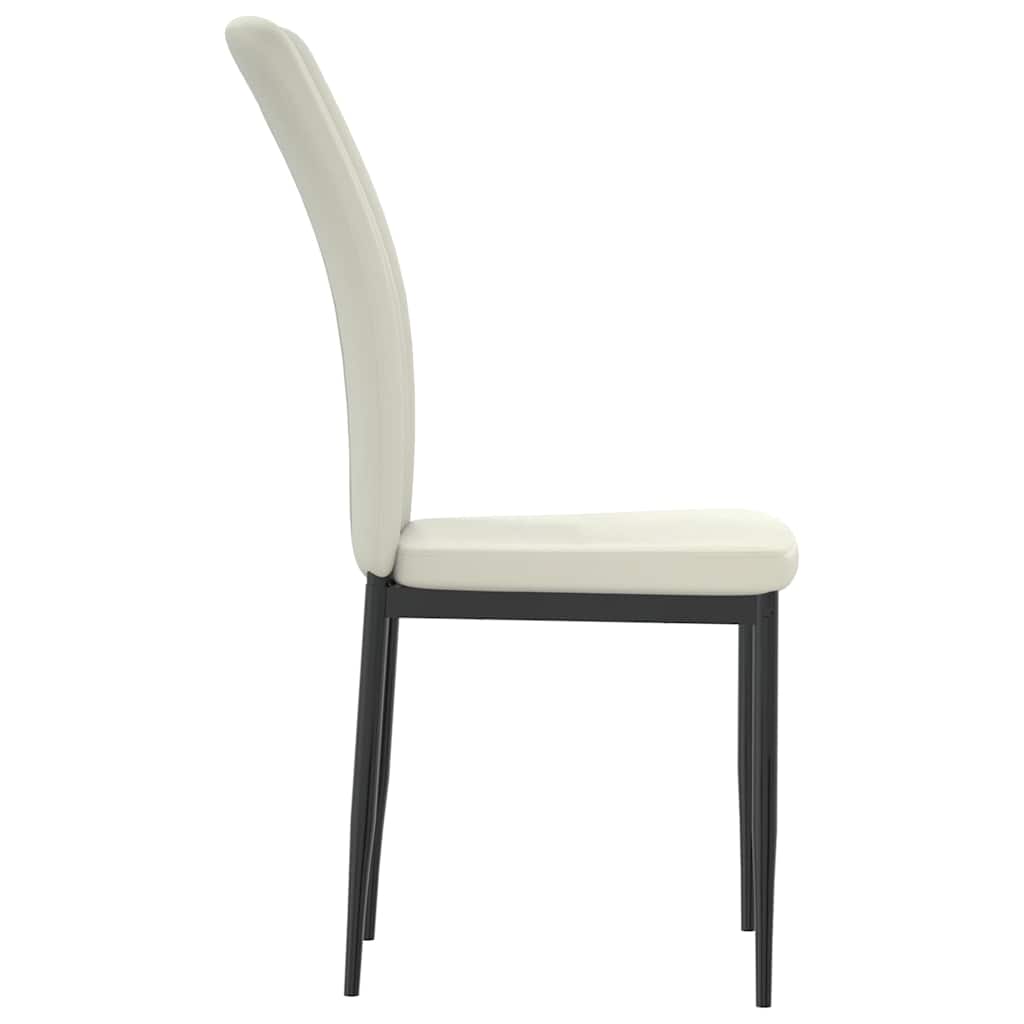 Dining Chairs 2 pcs. Cream Velvet