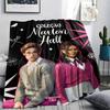 1PC Maxton Hall Print Flannel Blanket, High quality Comfortable for All Seasons, Home Decor, Warmth and Comfort, Perfect for Christmas Gifts