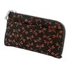 Indenya Inden Кошелек для монет F Кошелек для монет 05 Оленья кожа черный x красный лак с рисунком стрекозы 1005-21-008