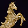 Golden Horse Statue Decoration, Country Carved Horse Statue Decoration Gift Table Resin Horse Statue Decoration Decoration