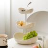 MOMO Fruit Plate Home Living Room Coffee Table Ornaments Candy Dish Placed Snack Tray Multi-layer High-grade Fruit Plate