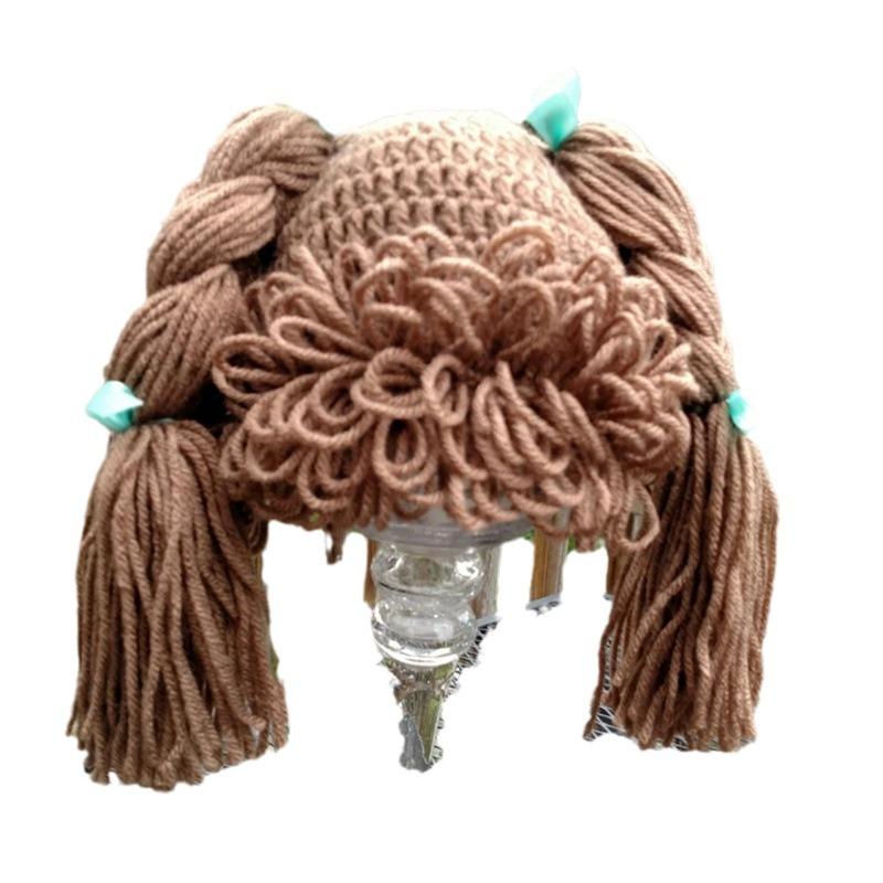 Новая шапка-чулок с кошачьими ушками, связанная вручную