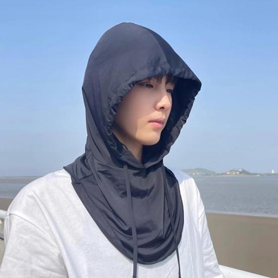 Летний мужской головной убор, широкополая шляпа от солнца Ice Silk с защитой UPF 50, регулируемая посадка, 3 в 1, защита шеи для верховой езды, солнцезащитная шляпа