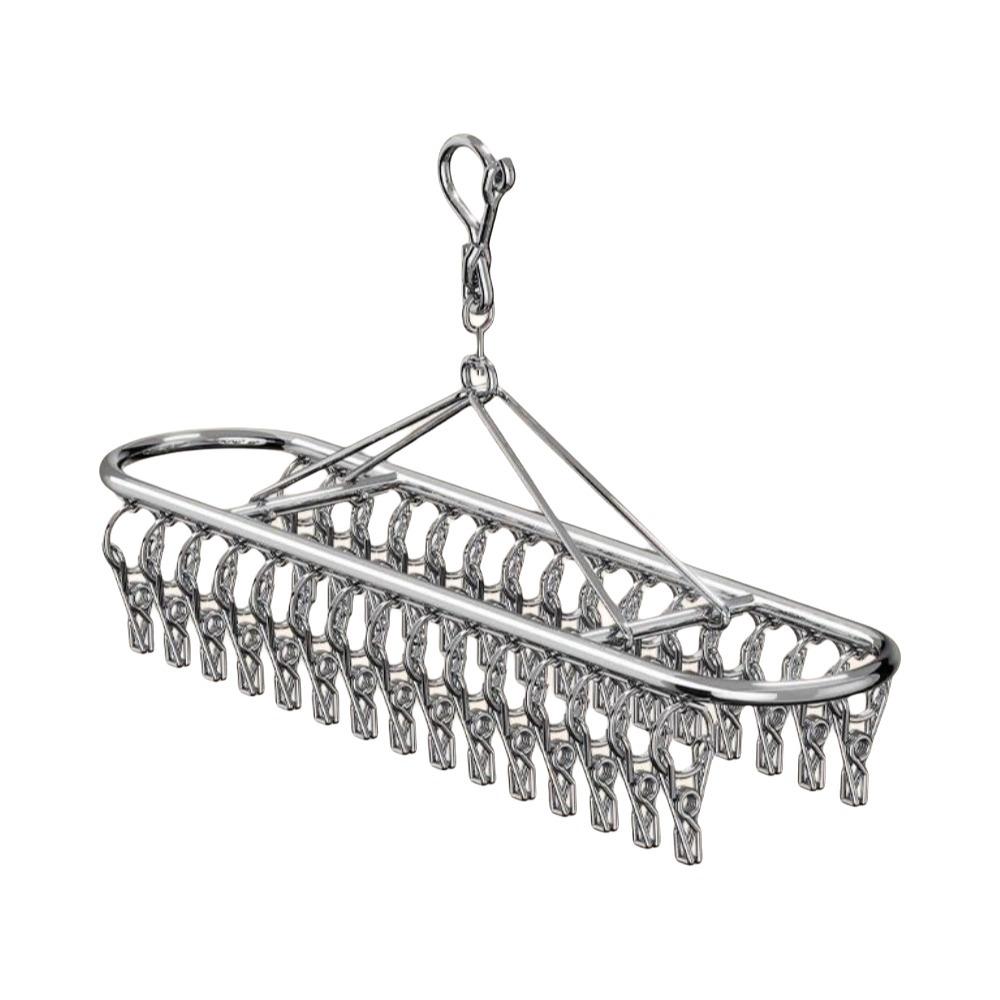 20/30 Clips Socks Drying Rack Stainless Steel Underwear Socks Holder Sock Laundry Airer  Balcony