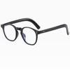 Black PC Full-rim Trendy Retro Round Oversized Comfortable Reading Glasses +0.75 To +4