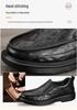 Men's Genuine Leather Casual Slip-On Shoes - Breathable, Soft Sole, Ideal for Spring and Autumn