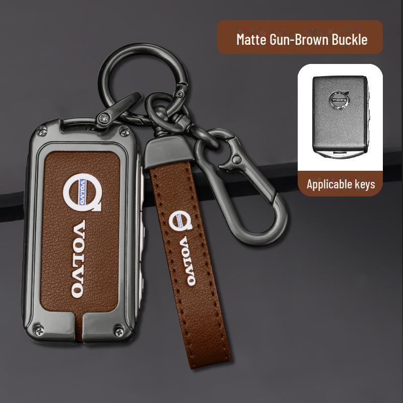 Чехол для ключа Volvo для XC60 и S90: Чехол для автомобильных аксессуаров для XC90, XC40, S60L - в комплект входит сумка с пряжкой