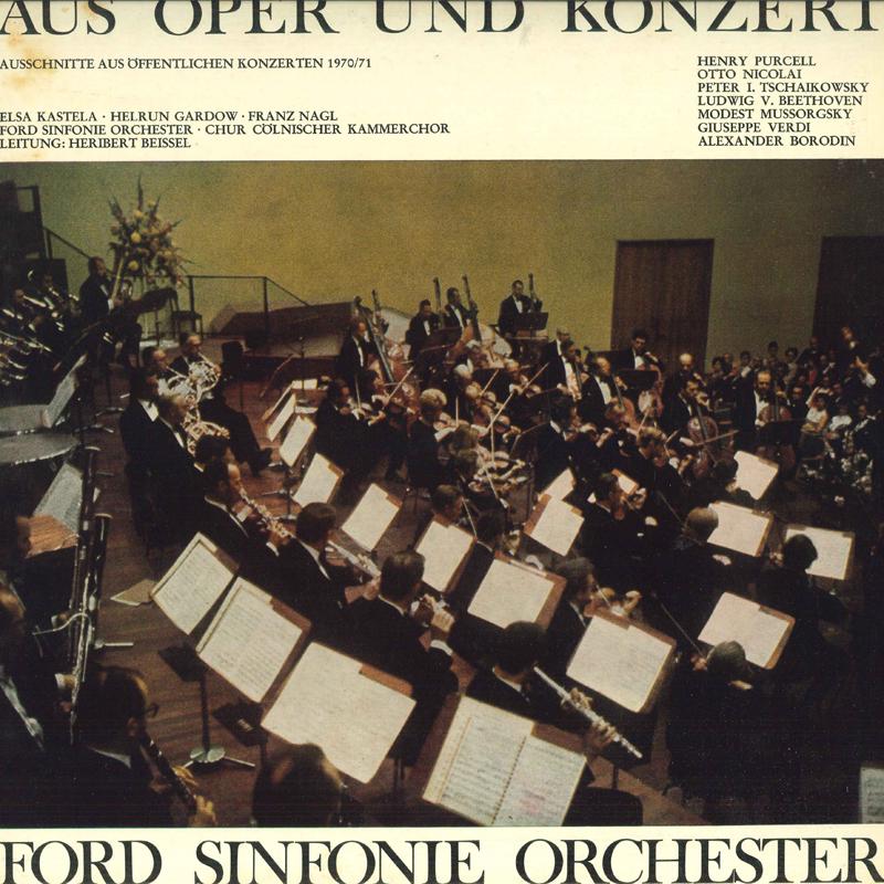 LP Record FORD SINFONIE ORCHESTER Aus Oper Und Konzert Ausschnitte 71014 TON STUDIO J. Germany Classical Used