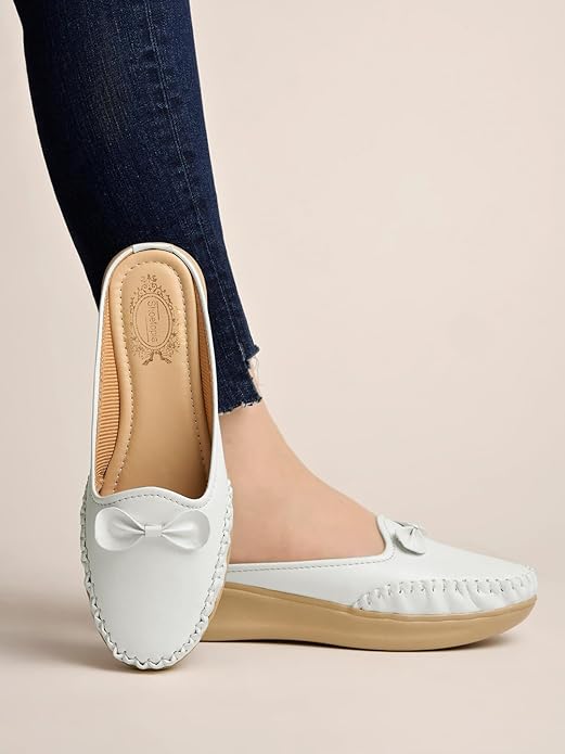 Shoetopia Женские Стильные Удобные Лоферы Легкая Амортизирующая Подошва | Повседневные и Вечерние Сандалии для Женщин Платформа