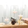 1Pc Candle Holder Gift European-styleins Transparent Clear Glass Windproof Light Stand Candlestick Wedding Decoration