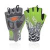 HANDCREW Cycling Half and 5 OSCAR Size L Gloves, Finger, Men's Women's, Colors, SS-37, Green,