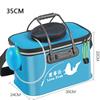 Foldable Wear-resistant Waterproof EVA Fishing Barrel Fishing Box Tools Box Optional Rechargeable Oxygen Pump 30cm/35cm/40cm/45cm/50cm Size Choices