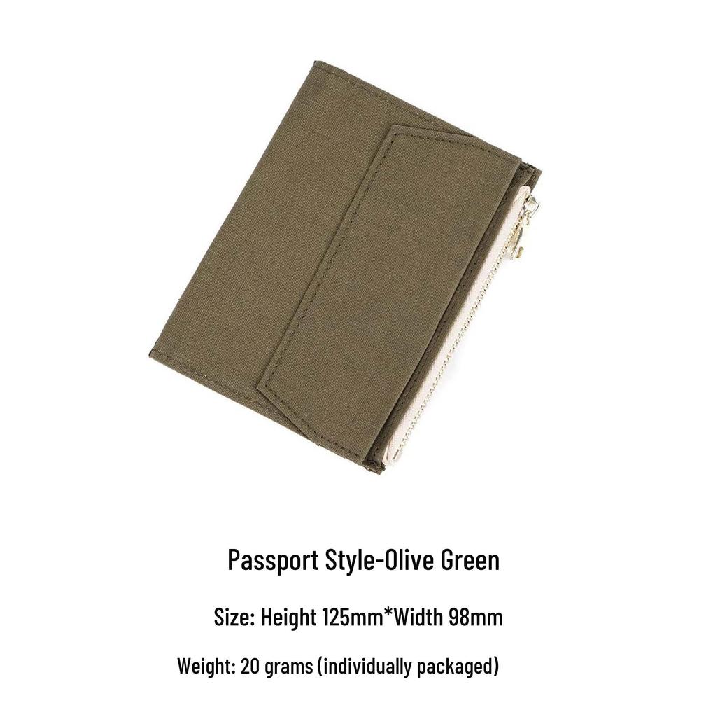 Оригинальный блокнот путешественника с бумажным тканевым карманом на молнии