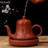 Высокоемкий фиолетовый глиняный чайник в форме груши, чайный сервиз Dahongpao, чайник для дома, изготовленный вручную по индивидуальному заказу