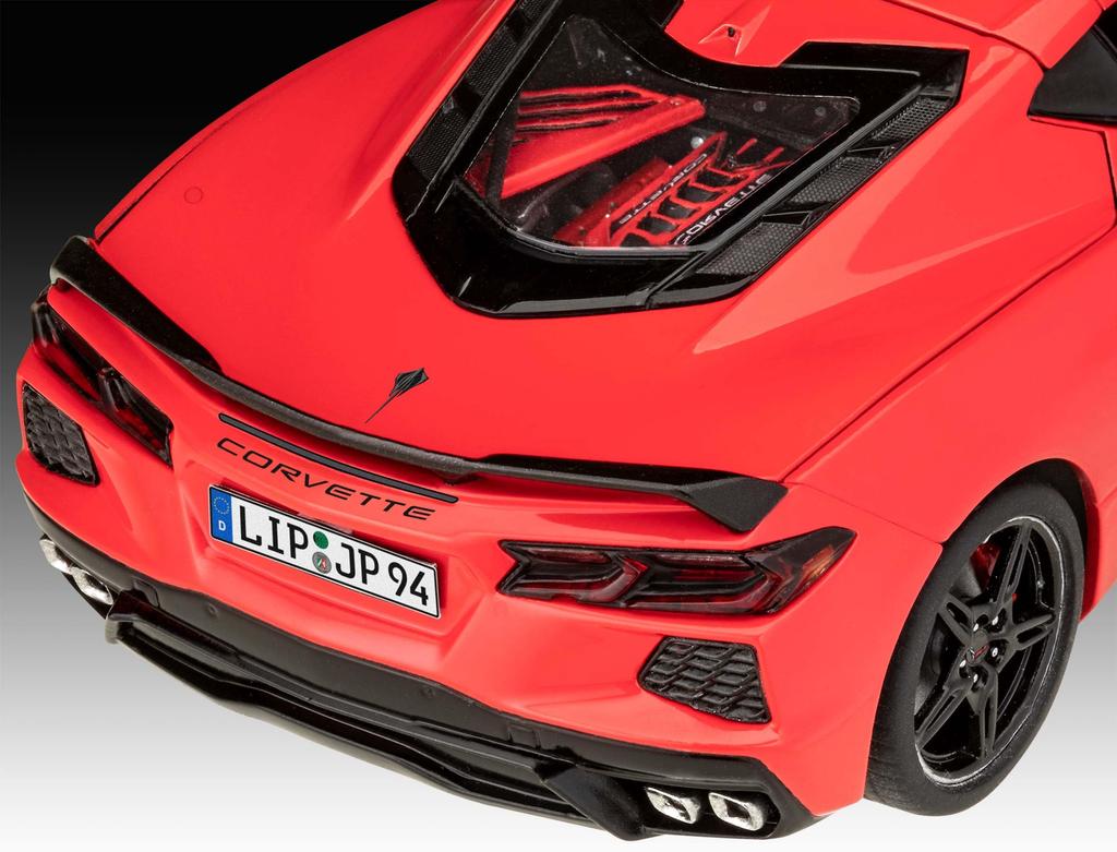 Немецкий уровень Corvette Stingray C8 Coupe Пластиковая модель 07714 1/25