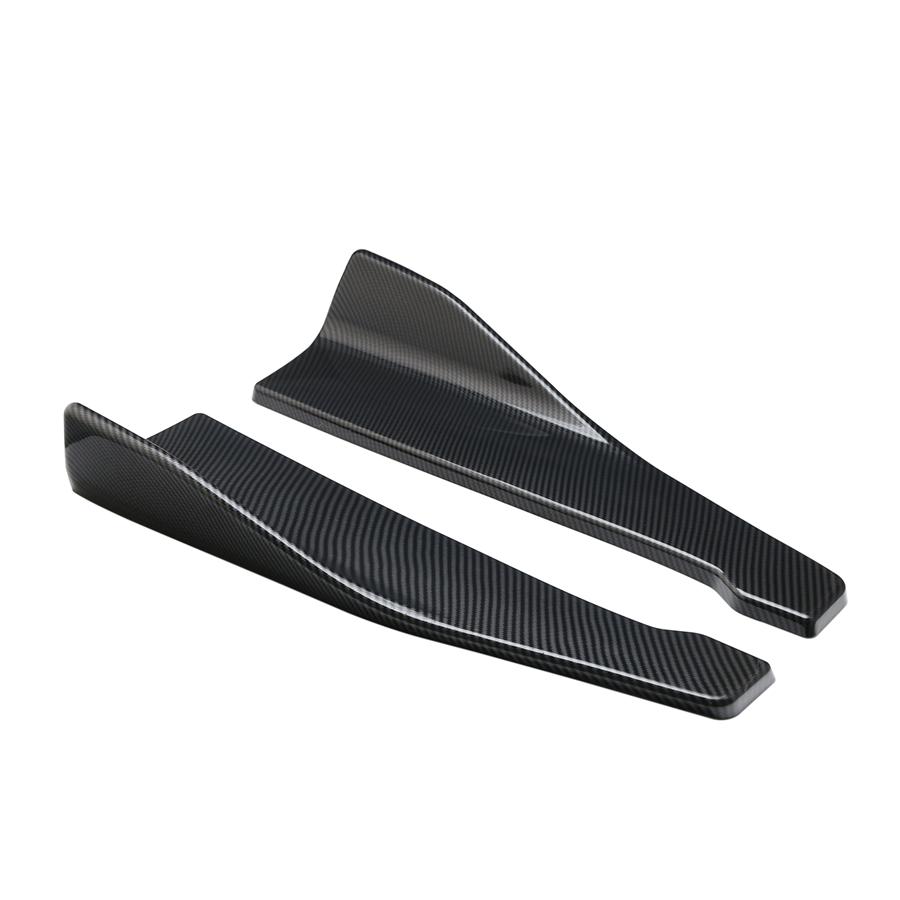 2X Car Car Bumper Spoiler Rear Lip /Side Skirt Extension Splitters Winglet Wings