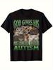 God bestowed upon the strongest soldier the catthemed Tshirt  a unique black Tshirt featuring colorful cats and retro green