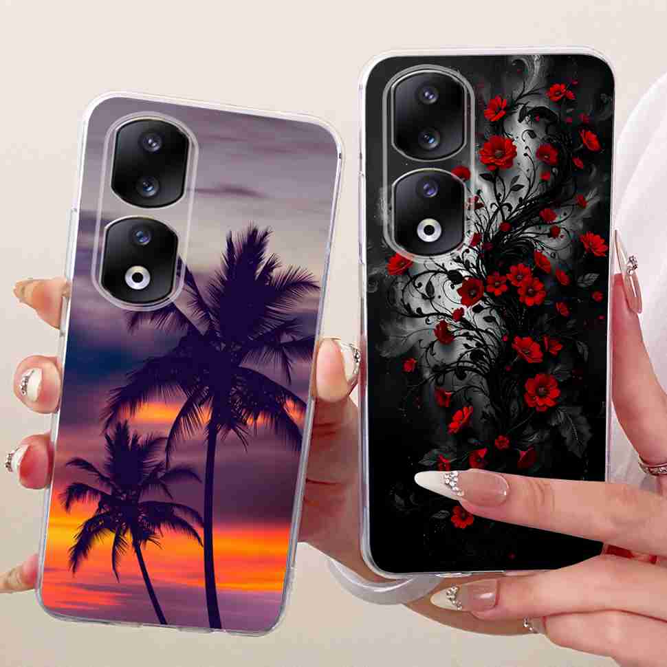 For Honor 90 Pro 5G 6.78" Case Fashion Painted Butterfly Silicone TPU Back Cover For Honor 90Pro 90 PRO 5G REP-AN00 Phone Cases