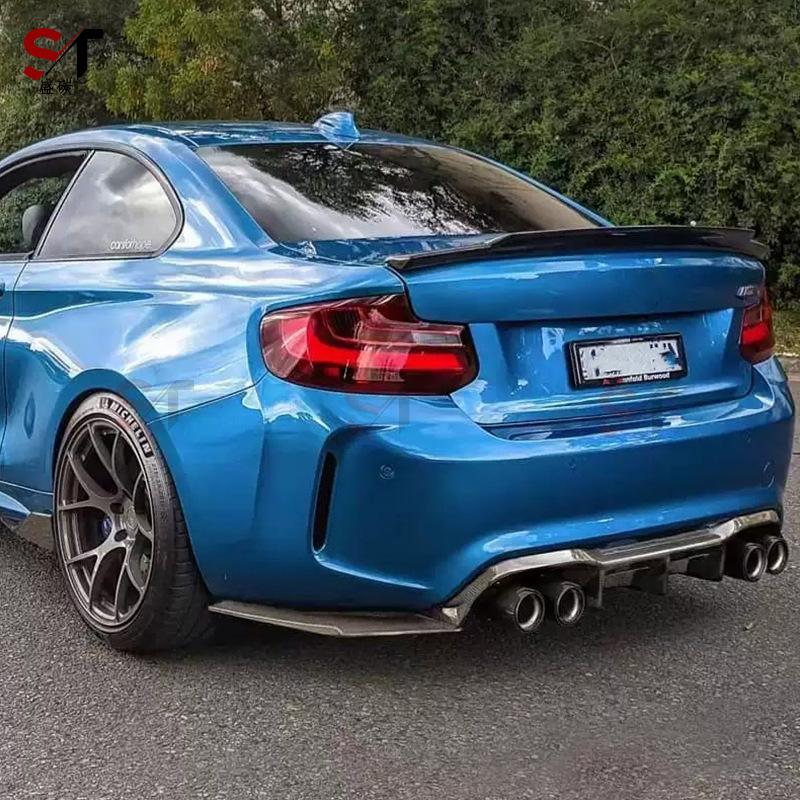 Комплект заднего диффузора из углеродного волокна для BMW M2 F87 - Комплект из 3 частей