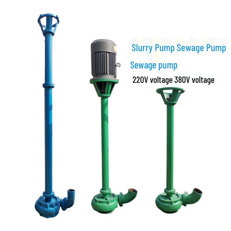 2"-4" NWL Cast Iron High-Pressure Rod Slurry Pump with Motor for Sewage, Fecal, and Septic Tanks