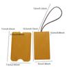 Pu Leather Luggage Tags Multicolor Hidden Pull Fixed with Lanyard Paper Travel Creative Suitcase Name Label Tags for Women Men