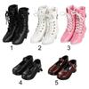1/3 7.8CM Fashion Doll High Heel Shoes PU Leather With Differents Color Suitable for 60cm Doll Wearing Boots Shoes Doll