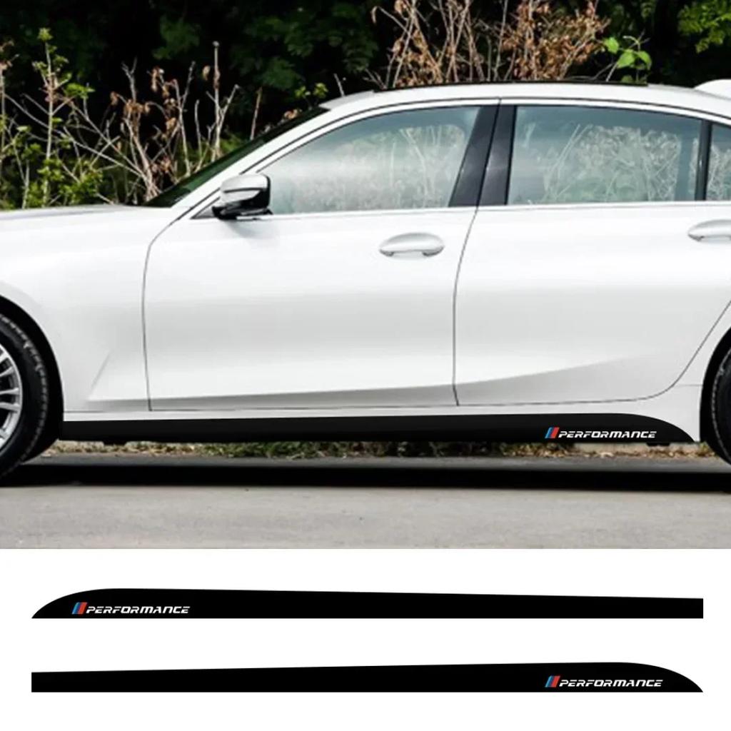 M Performance Logo Stickers For BMW E60 E61 E90 F10 F30 F31 F32 F33 F22 F23 F15 F85 G30 Side Skirt Vinyl Tuning Car Accessories WGLRK1
