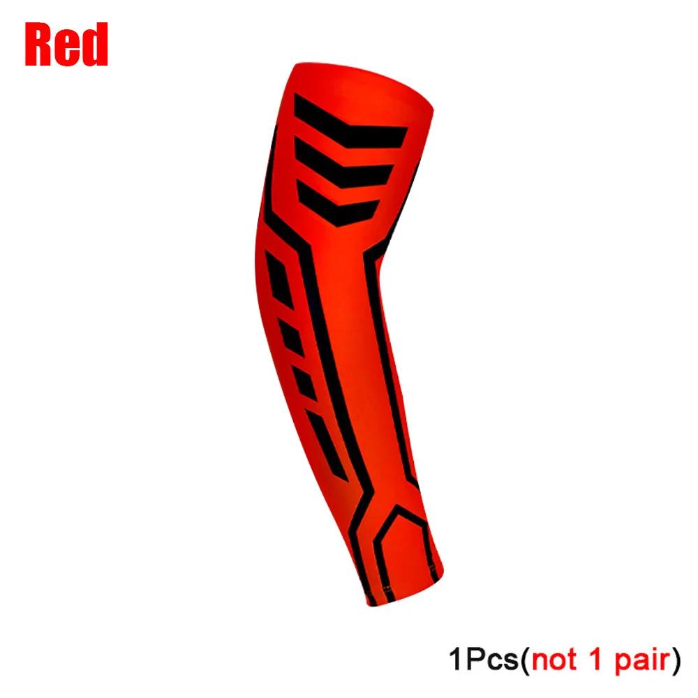 1Pc Sports Arm Compression Sleeve Basketball Cycling Arm Warmer Summer Running Uv Protection Volleyball Sunscreen Bands