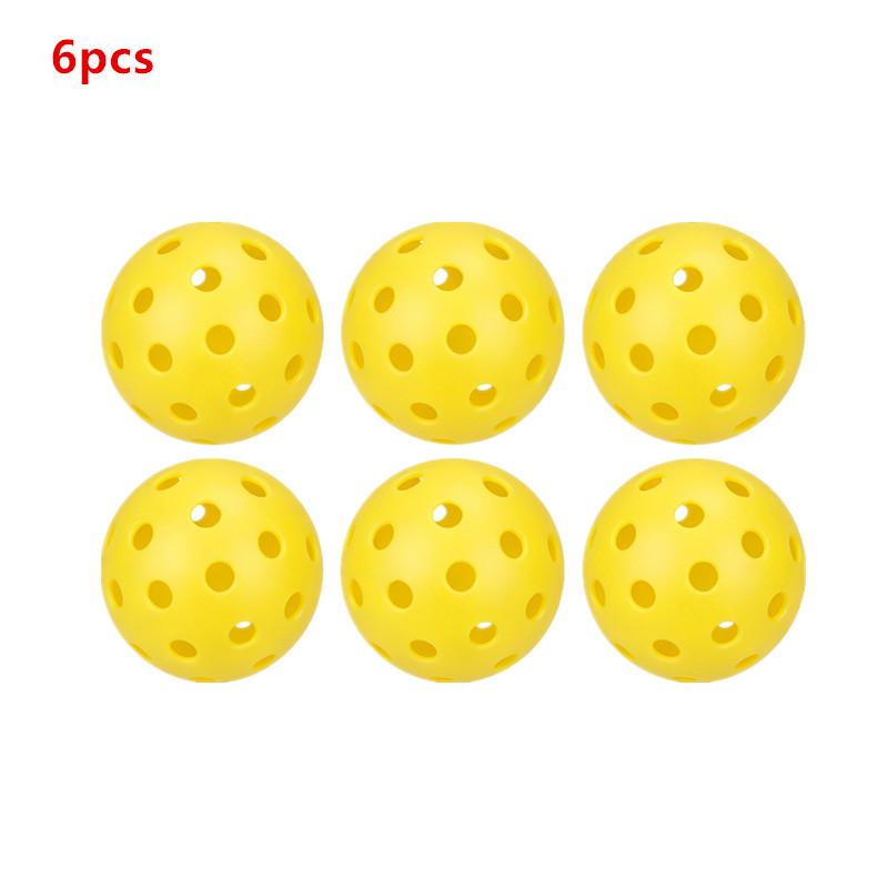 Pickleball Balls 12/6 PCS Multicolor 74mm 40 Holes High Elastic Durable for Holiday Gifts Casual Sports Events