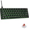 RGB Backlit ABS Keycaps Full-key Non-conflict USB Wired Mechanical Keyboard for Gaming Laptop