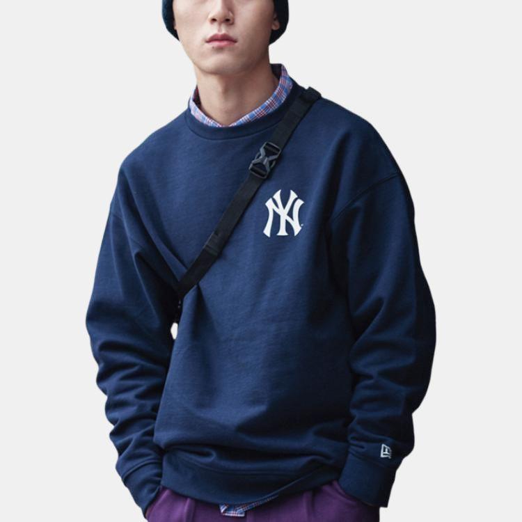 New Era Sweatshirts Unisex Blue Crew Neck Moderate Regular 12727851