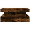 LED Coffee Table in Smoked Oak 90 x 50 x 40 cm