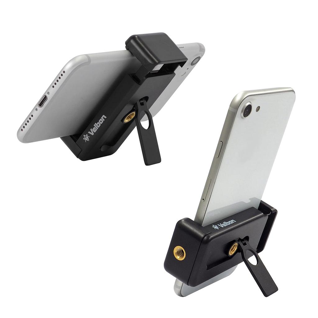 Velbon Tabletop Smartphone Tripod with M32mini Smartphone 17mm Leg Aluminum 500991 Set, 1-Stage, Diameter, Compact, Free-Mounting Head, Legs,