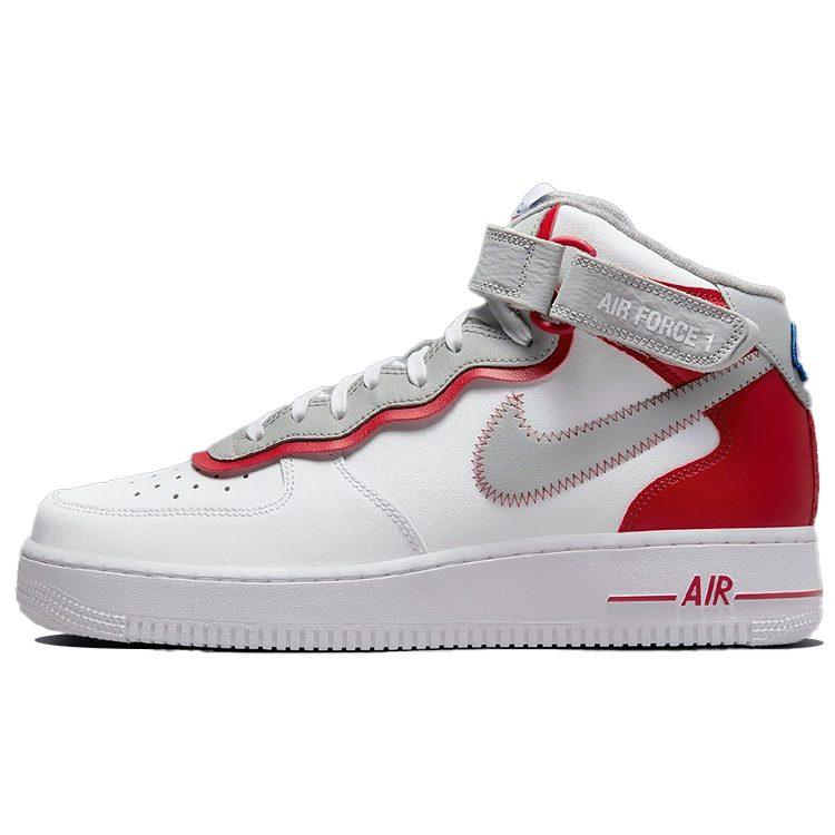 Nike Air Force 1 Mid Athletic Club Белый Gym Red DH7451-100