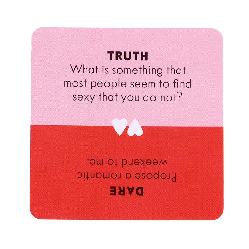 Mini Small Size Truth Or Dare For Couples Cards Games Lovers Board Game Supply