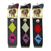 Soxy Womens/Ladies Argyle High Riding Socks (Pack of 3)