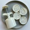 Plastic Mooncake Moulds Flower Shape DIY Mooncake Stamp Mooncake Molds DIY Kitchen Baking Gadget for Mid-Autumn Festival