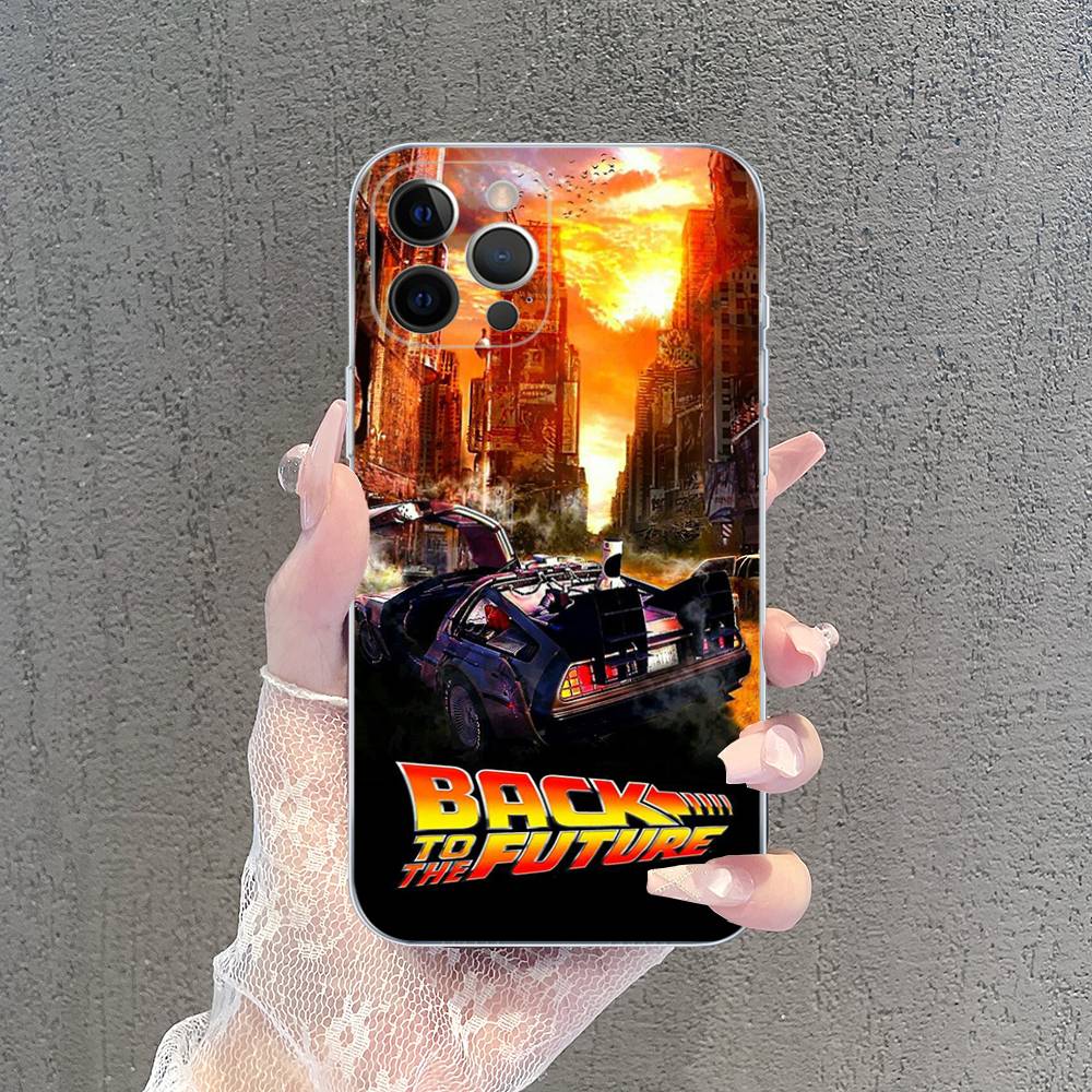 Прозрачный чехол из ТПУ Back To The Future для IPhone 17 11 12 13 14 15 16 Pro Max 16 Plus