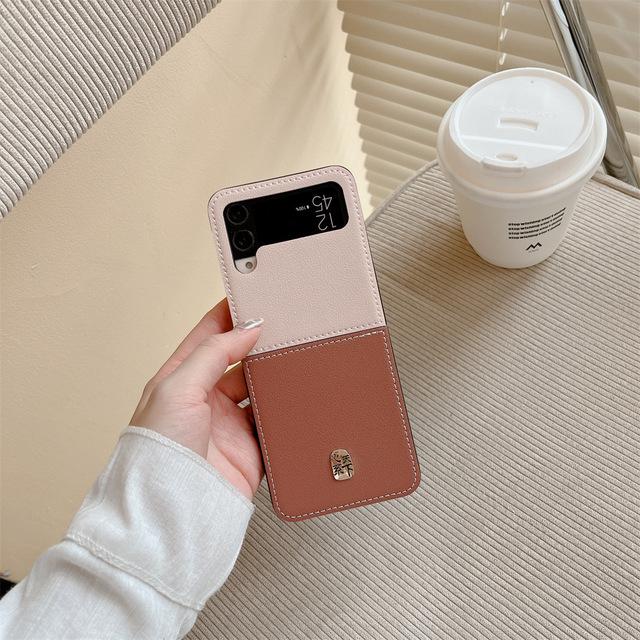 2023 чехол с рисунком личи для Samsung Galaxy Z Flip 4 3 5g, модный противоударный чехол из Южной Кореи, противоударные чехлы для Flip3 Flip4