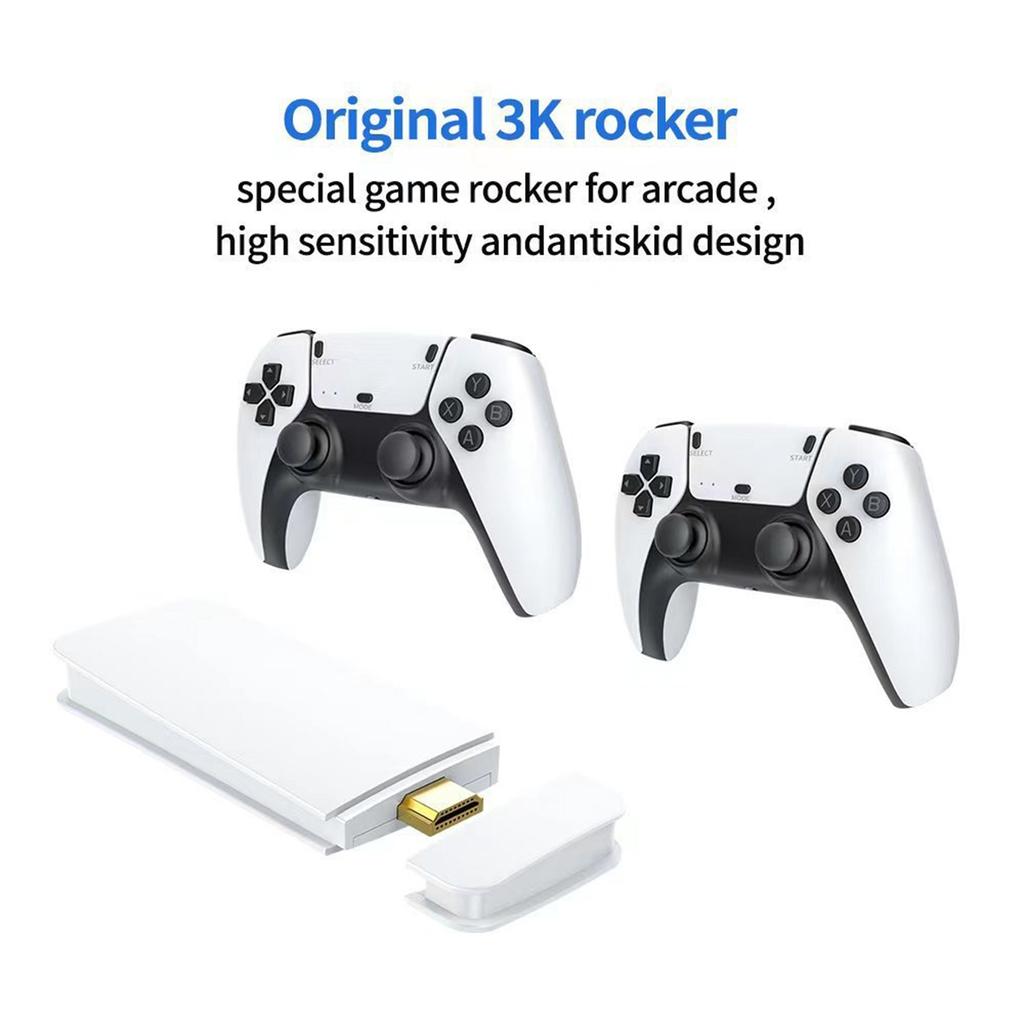 Wireless Gaming Console, Retro Game Stick, 4K HD Plug-and-Play TV Video Gaming Stick, 10 Emulators,