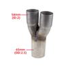 Automobile modification general stainless steel exhaust Y-pipe adapter 2/2.5 1.5/1 tee