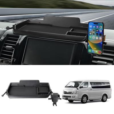 Автомобильный органайзер на приборную панель для Toyota Hiace 200 серии для хранения в автомобиле 3D для мобильного телефона, смартфона, мелких предметов, интерьерный резиновый органайзер, легко использует интерьер