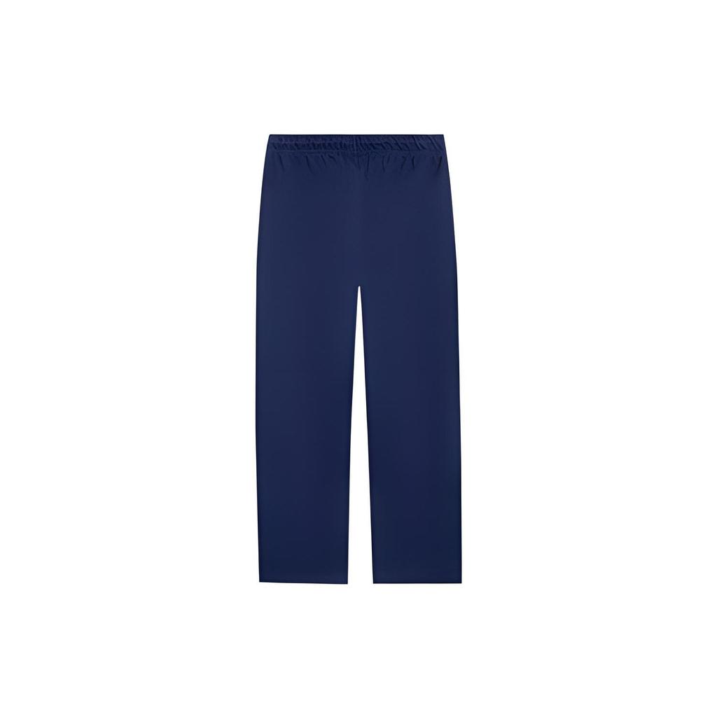 Li-Ning Прямые трикотажные спортивные брюки с принтом логотипа Badfive, мужские брюки темно-синего цвета AKLSF85-2