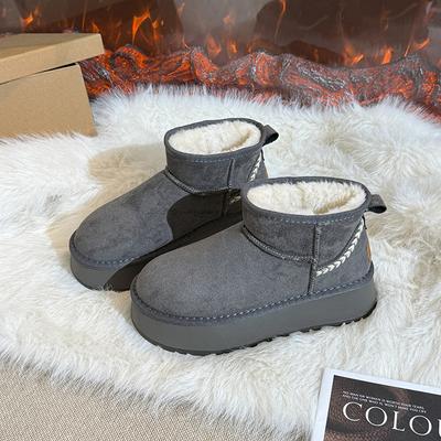 Северо-восточные ретро бархатные нескользящие с толстой подошвой зимние ботинки женские 2025 новые зимние универсальные утолщенные теплые хлопковые ботинки