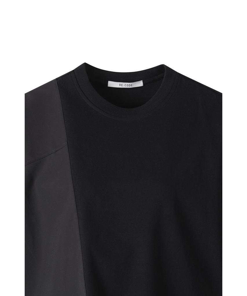 RECODE Half Fabric Mixed Top Rqtam26522Bkx